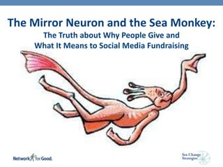 The  The Mirror Neuronand the Sea Monkey: The Truth about Why People Give and What It Means to Social Media Fundraising 