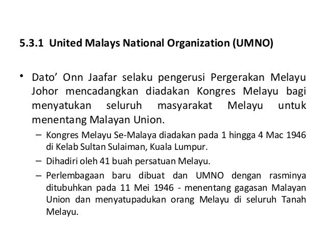 5 kemerdekaan tanah melayu