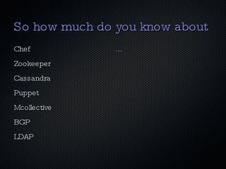 Because Internal IT only provides Postgress