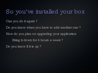 Because Internal IT doesn't provide the latest and brightest PHP version