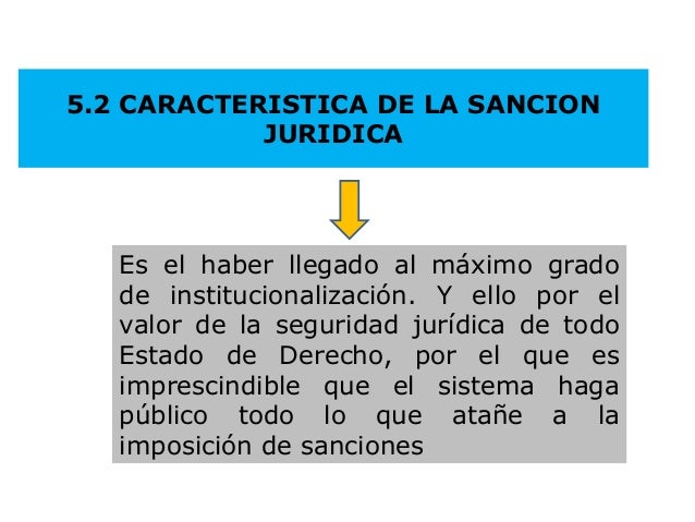 La sanción jurídica