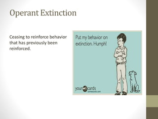 Operant Extinction Example Learning Theory | PPTX