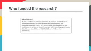 Who funded the research?
 