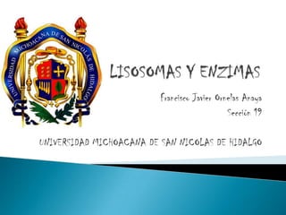 Francisco Javier Ornelas Anaya
                                              Sección 19

UNIVERSIDAD MICHOACANA DE SAN NICOLAS DE HIDALGO
 