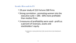 Session 5 Management roles in enhancing diversity by Kathleen Vaughan