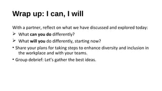 Session 5 Management roles in enhancing diversity by Kathleen Vaughan