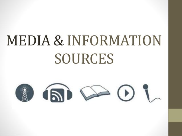 Media And Information Sources Media And Information Literacy Mil