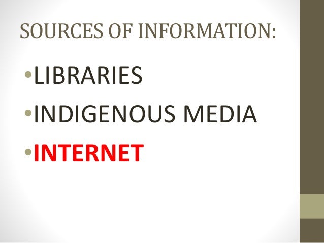 media internet sources