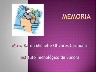 Mtra. Karen Michelle Olivares Carmona
Instituto Tecnológico de Sonora
 