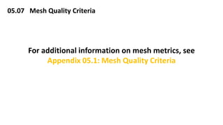 Mesh Quality Report Example 5 mesh control (2) | PDF