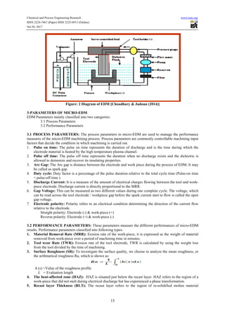 Review Study and Importance of Micro Electric Discharge Machining | PDF