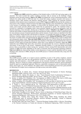 Review Study and Importance of Micro Electric Discharge Machining | PDF