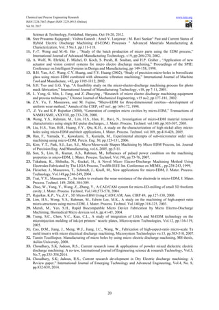 Review Study and Importance of Micro Electric Discharge Machining | PDF