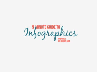 5-MINUTE GUIDE TO

Infographics
Prepared
by Hedren Sum

 