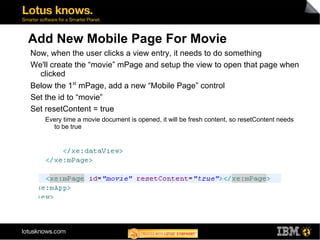 Allow selection of movie 
