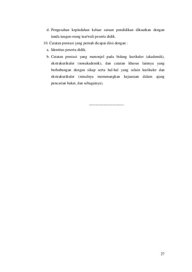 Buku Catatan Prestasi Siswa Bidang Akademik Dan Non