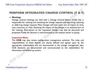 PMP Chapter 5 of 6 M & C Process Group (12- Processes) (Based on PMBOK ...