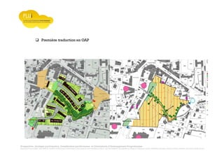 Prospective, stratégie participative, Densification pavillonnaire et Orientations d’Aménagement Programmées
Montrevault Communauté : Alain VINCENT, Président de Montrevault Communauté, Communauté de communes Moine et Sèvre : Jean-Louis MARTIN, Vice président en charge de l’Urbanisme, François TAVERNIER, paysagiste, Nolwenn DULIEU, Architecte urbaniste de l’Atelier du Lieu
Première traduction en OAP
 
