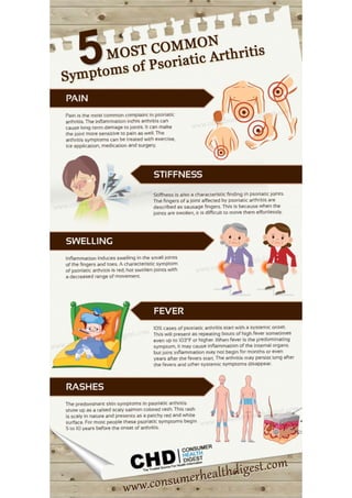 5 Most Common Symptoms of Psoriatic Arthritis