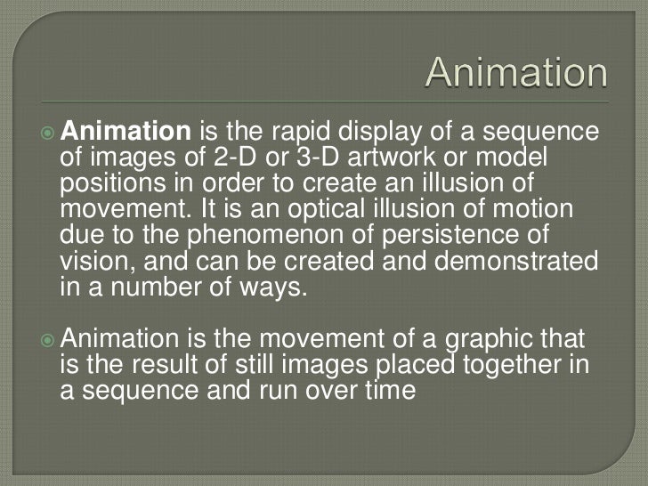 5 multimedia elements animation