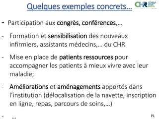 Patient committees, an unsuspected asset for the hospital (FR) Slide 12