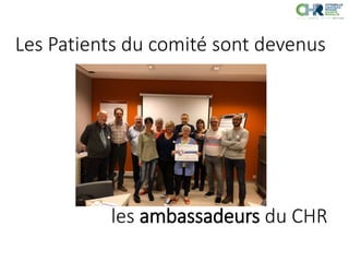 Patient committees, an unsuspected asset for the hospital (FR) Slide 13