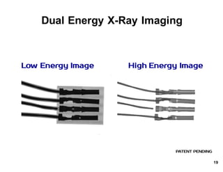 Dual*Energy*X.Ray*Imaging
PATENT PENDING
Low Energy Image High Energy Image
19
 
