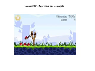 License FDV – Apprendre par les projets 