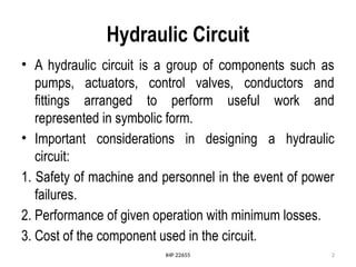 5-Oil Hydraulic Circuits for iploma mechanical | PPTX