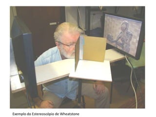 Exemplo do Estereoscópio de Wheatstone
 