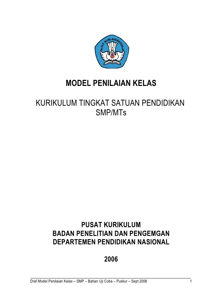 5. pedoman penilaian smp uji coba 2006