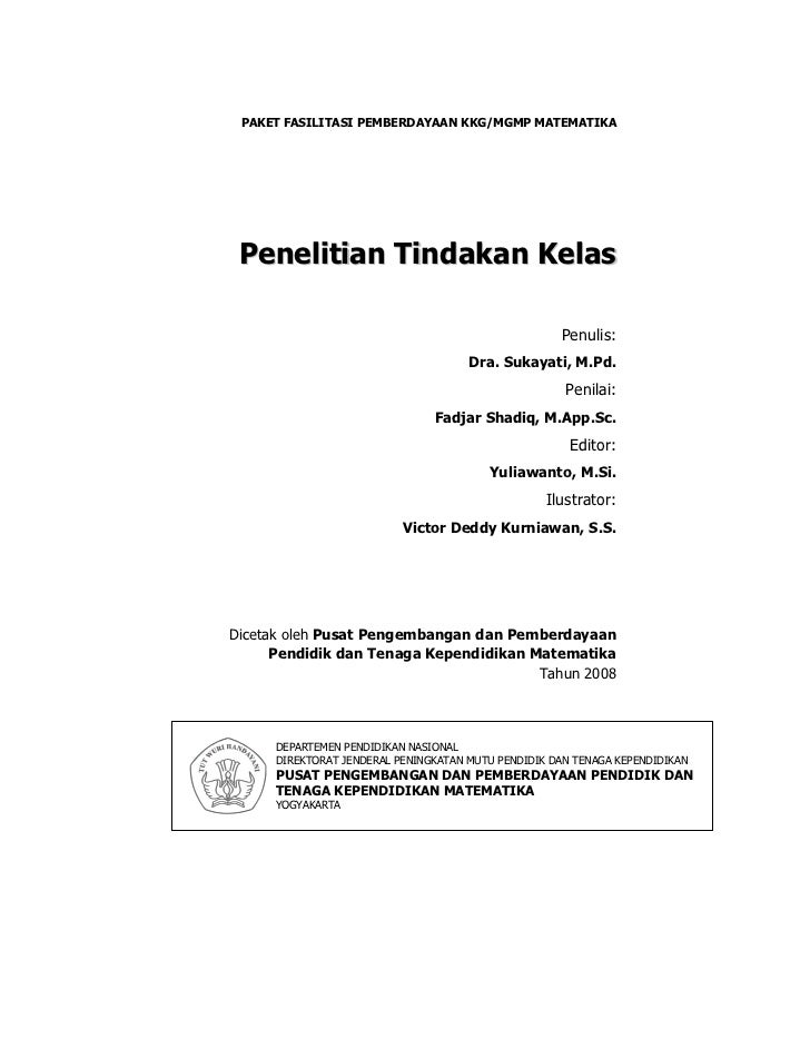 Penelitian Tindakan Kelas Sd Matematika Penyusunan