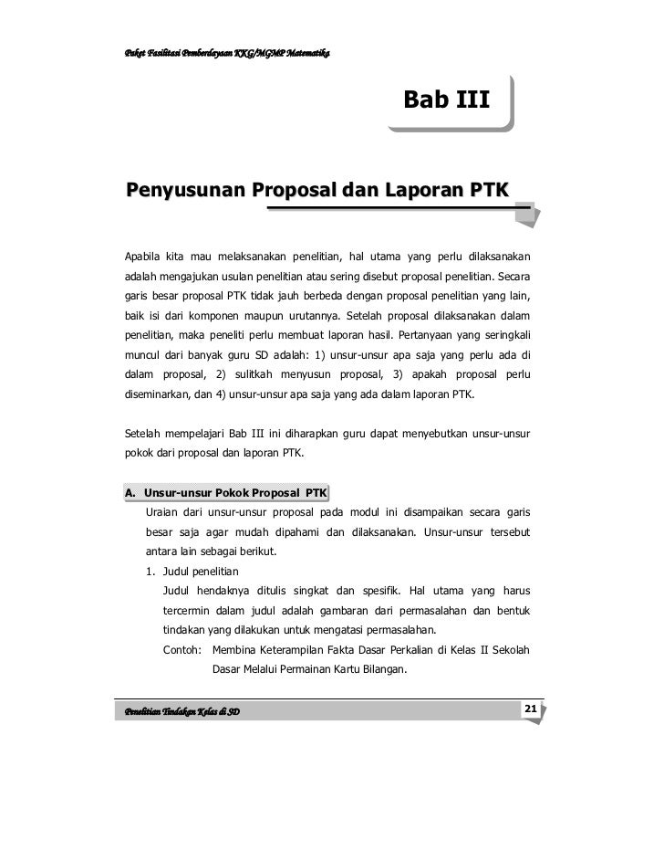 Contoh judul ptk untuk sd sekolah dasar karya tulis 5 