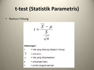 5. pengujian hipotesis deskriptif | PPTX