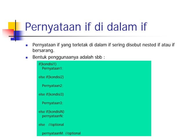 Pernyataan if-else dalam C++ | PDF