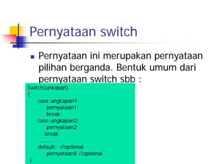 Pernyataan if-else dalam C++ | PPT
