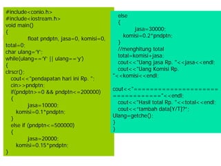 Pernyataan if-else dalam C++ | PPT