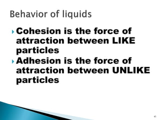 Particle Cohesion 5 physical properties of pharmaceutical material - copy | PDF