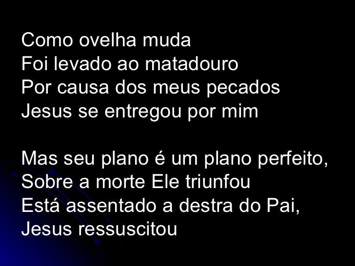 Como Ovelha Muda Foi Levado Ao Matadouro