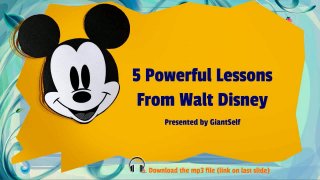 5 Powerful Lessons From Walt Disney