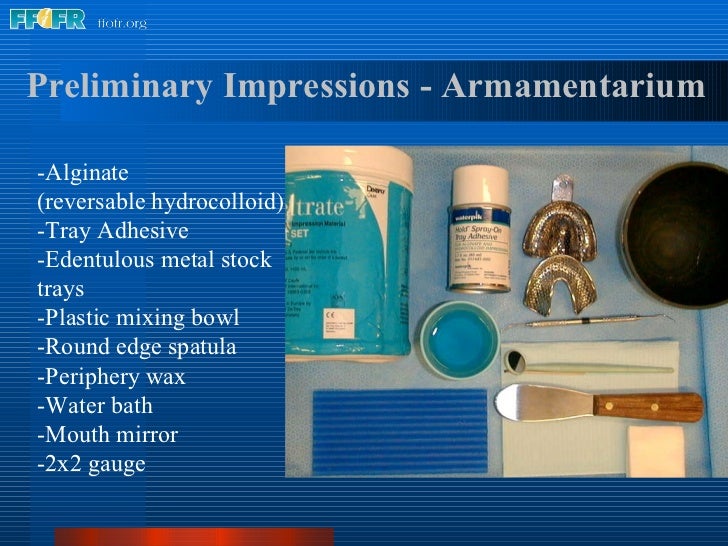 5.preliminary impressions