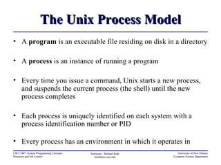 Processes And Job Control | PPT