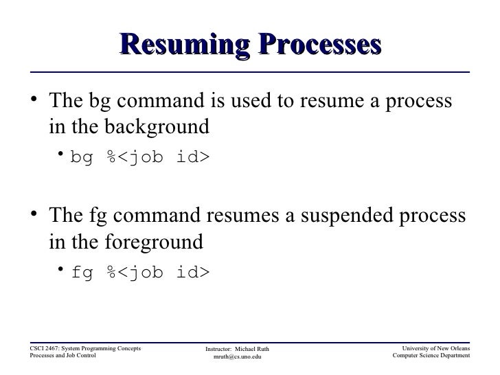Linux Resume Background Job In Terminal Linux Resume Background Job In Terminal