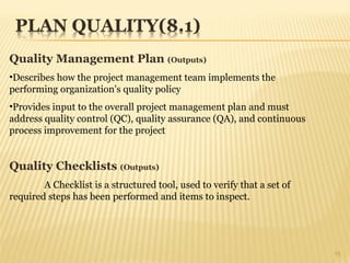 Project Quality Management Project Management | PPT