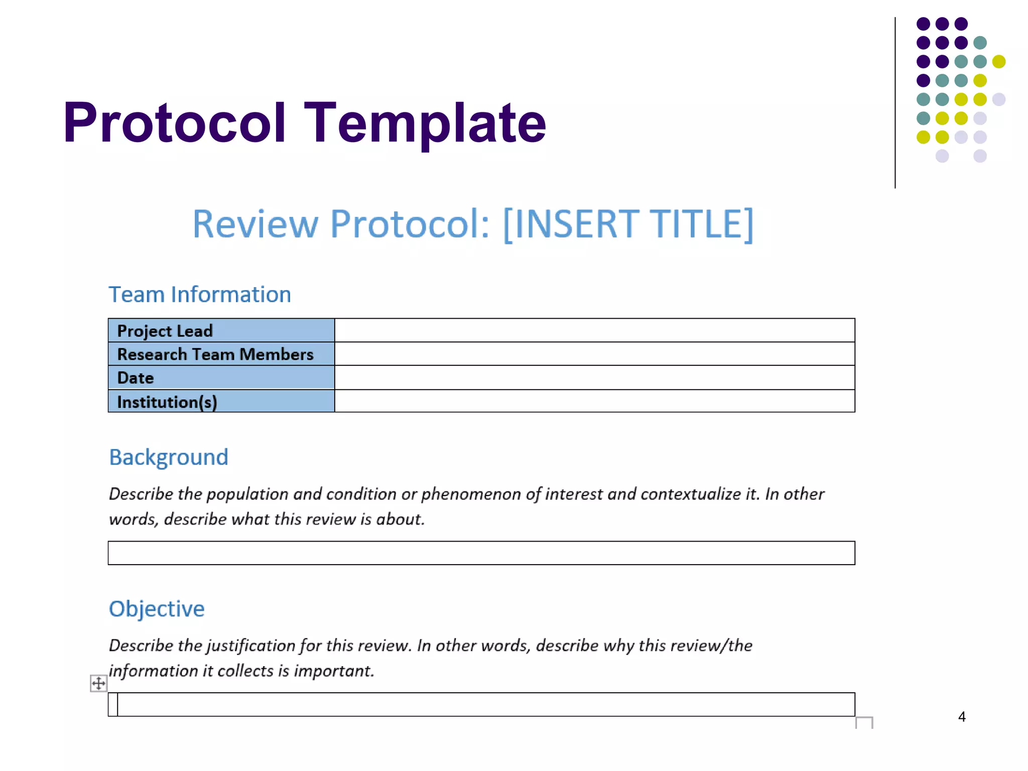 Protocol Template
4