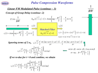 5 pulse compression waveform | PPT