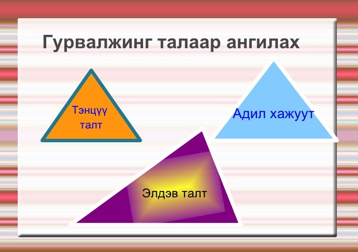 Гурвалжин түүний төрөл