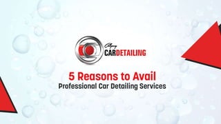 5 Reasons to Avail Professional Car Detailing Services