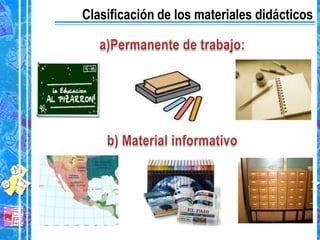 Clasificación de los materiales didácticos