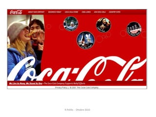 Identità di marca della CocaCola?
36 R.Polillo - Ottobre 2010
 